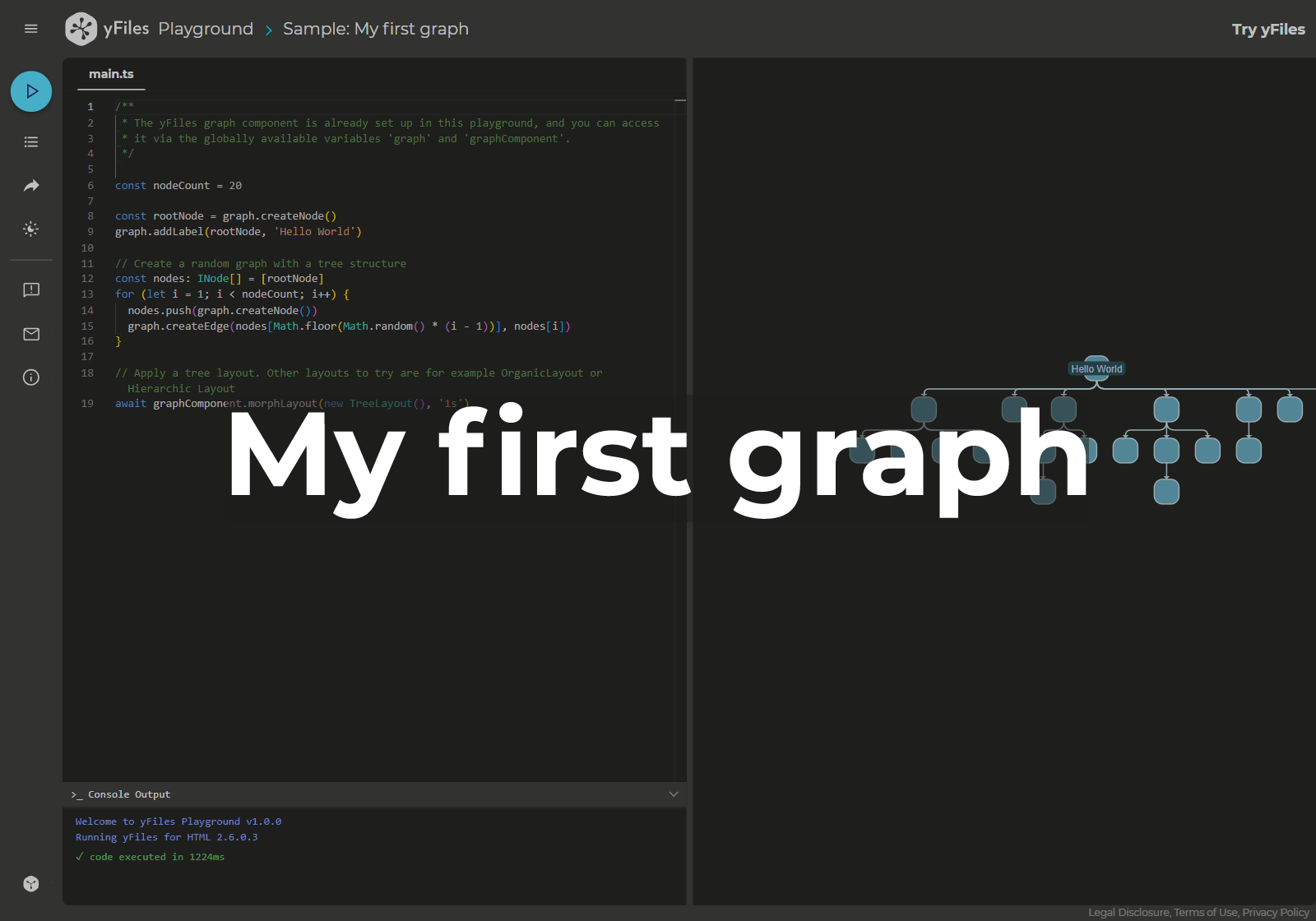 Interactive Playground: My first graph
