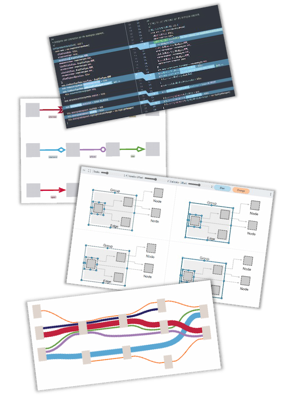 Four examples for new major yFiles release (for HTML 3.0)