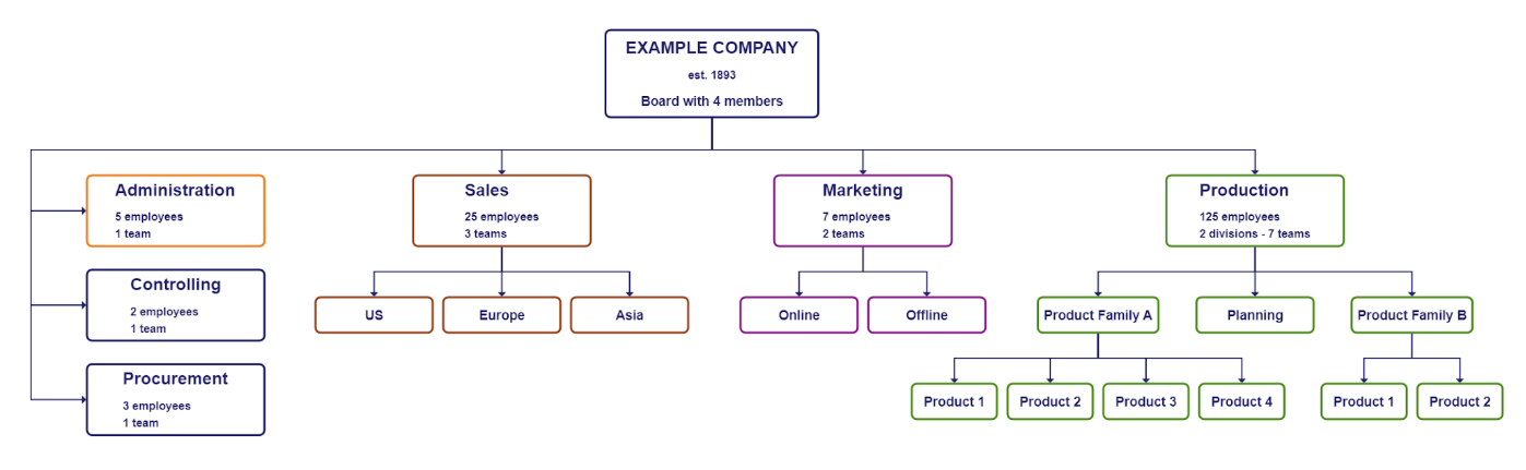 Company organization chart