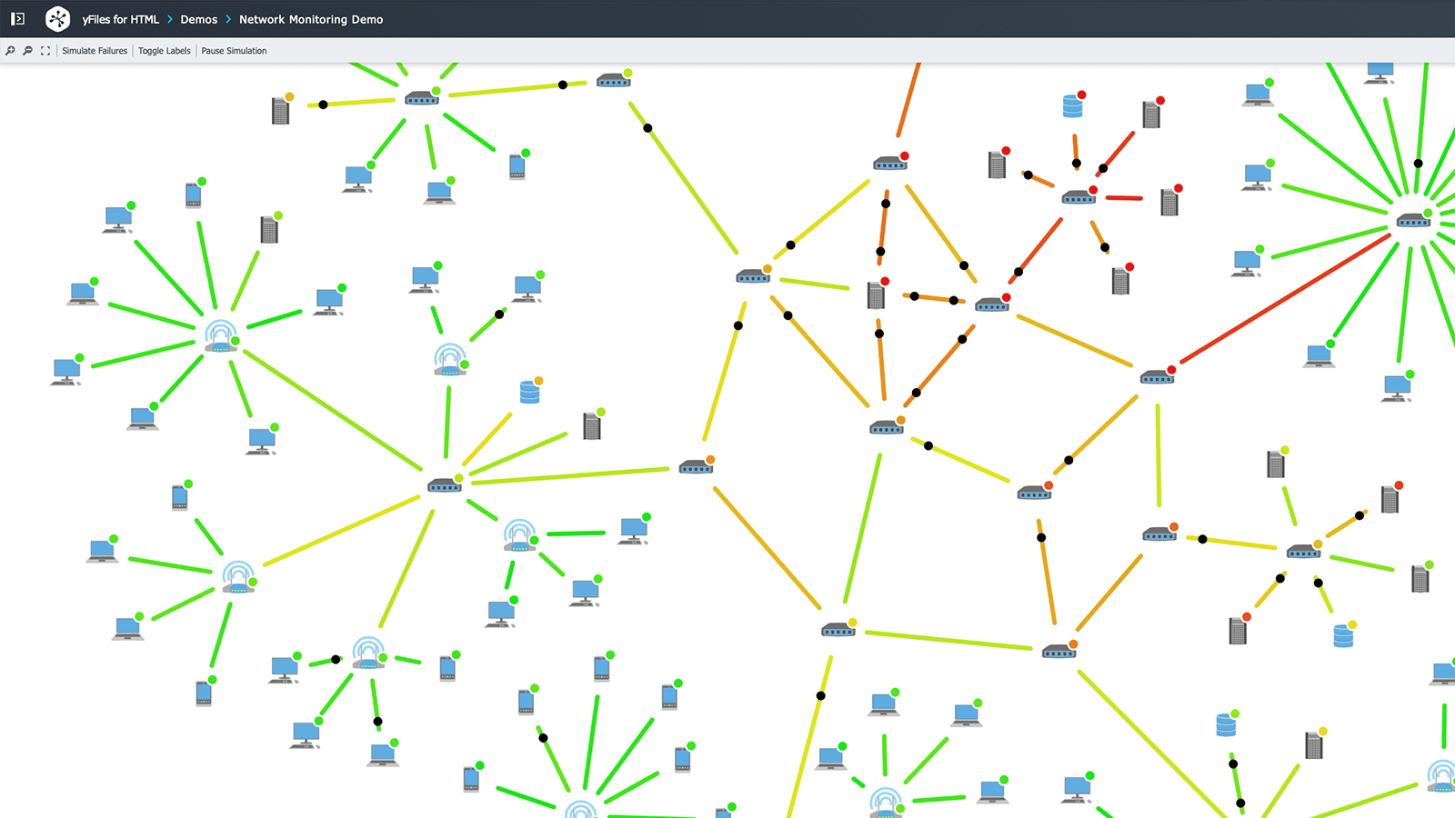 Monitoring the supply chain network allows for real-time visibility and the ability to identify weaknesses and optimize flow dynamics, enhancing overall business outcomes.